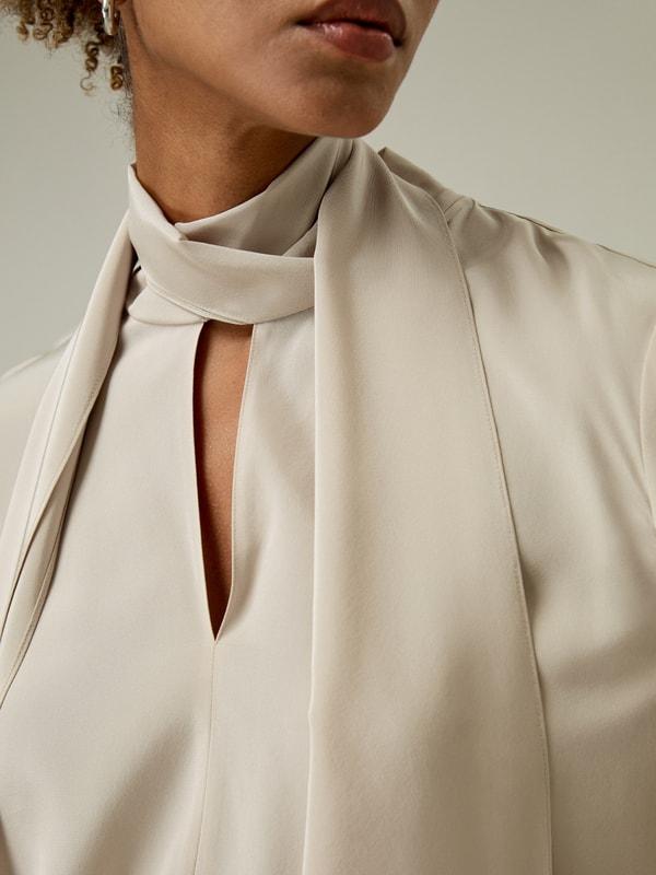 Silk Statement Blouse Product Image