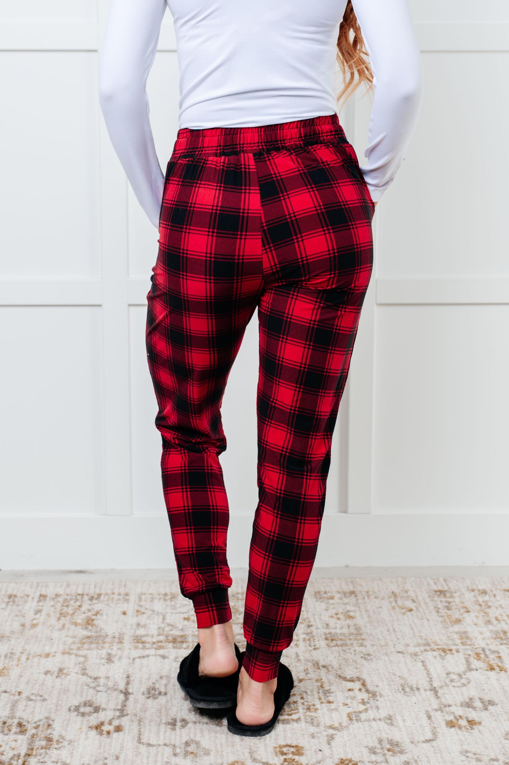 Your New Favorite Joggers in Red Plaid (Online Exclusive) Product Image