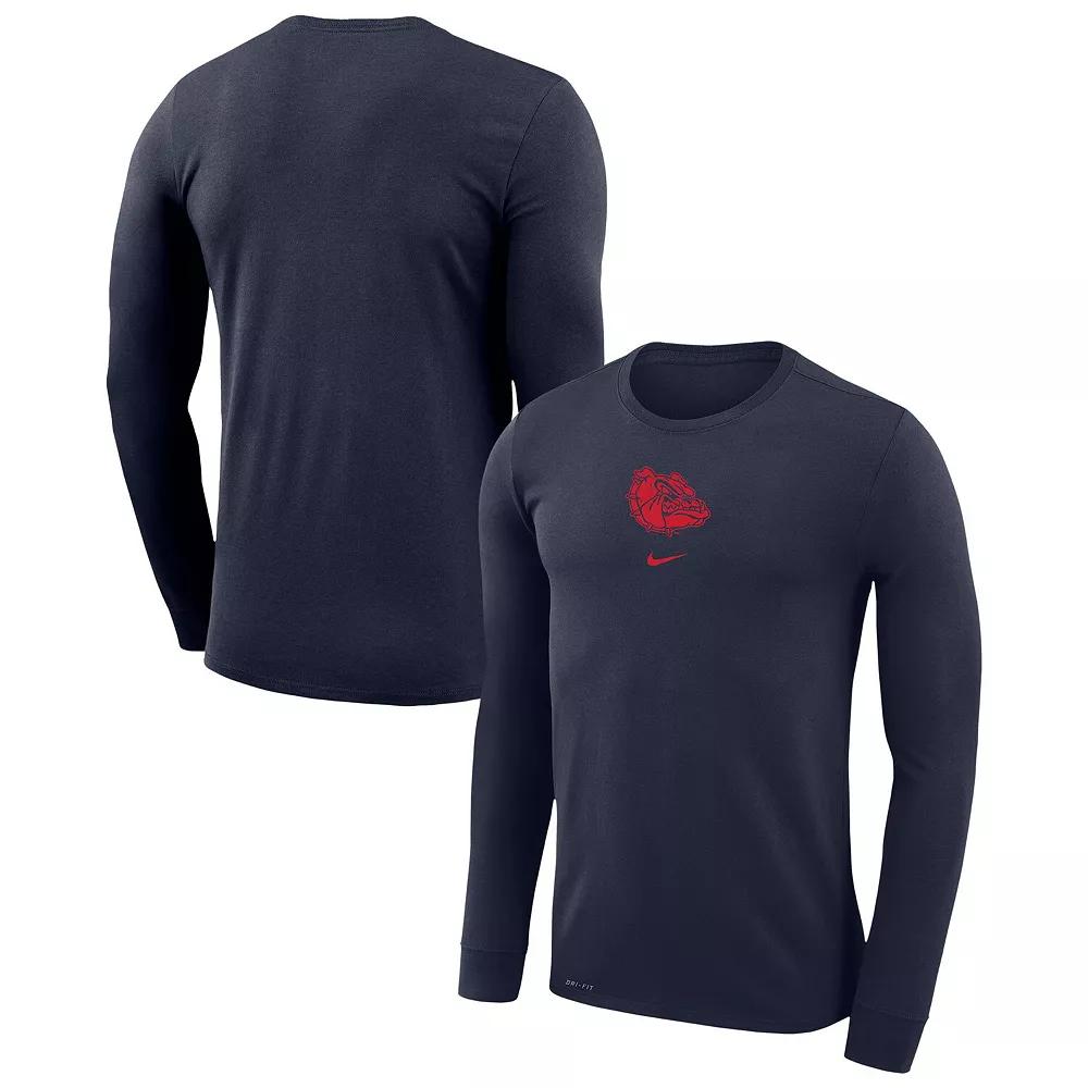 Men's Nike Navy Gonzaga Bulldogs Basketball Shootaround Long Sleeve T-Shirt,  Product Image