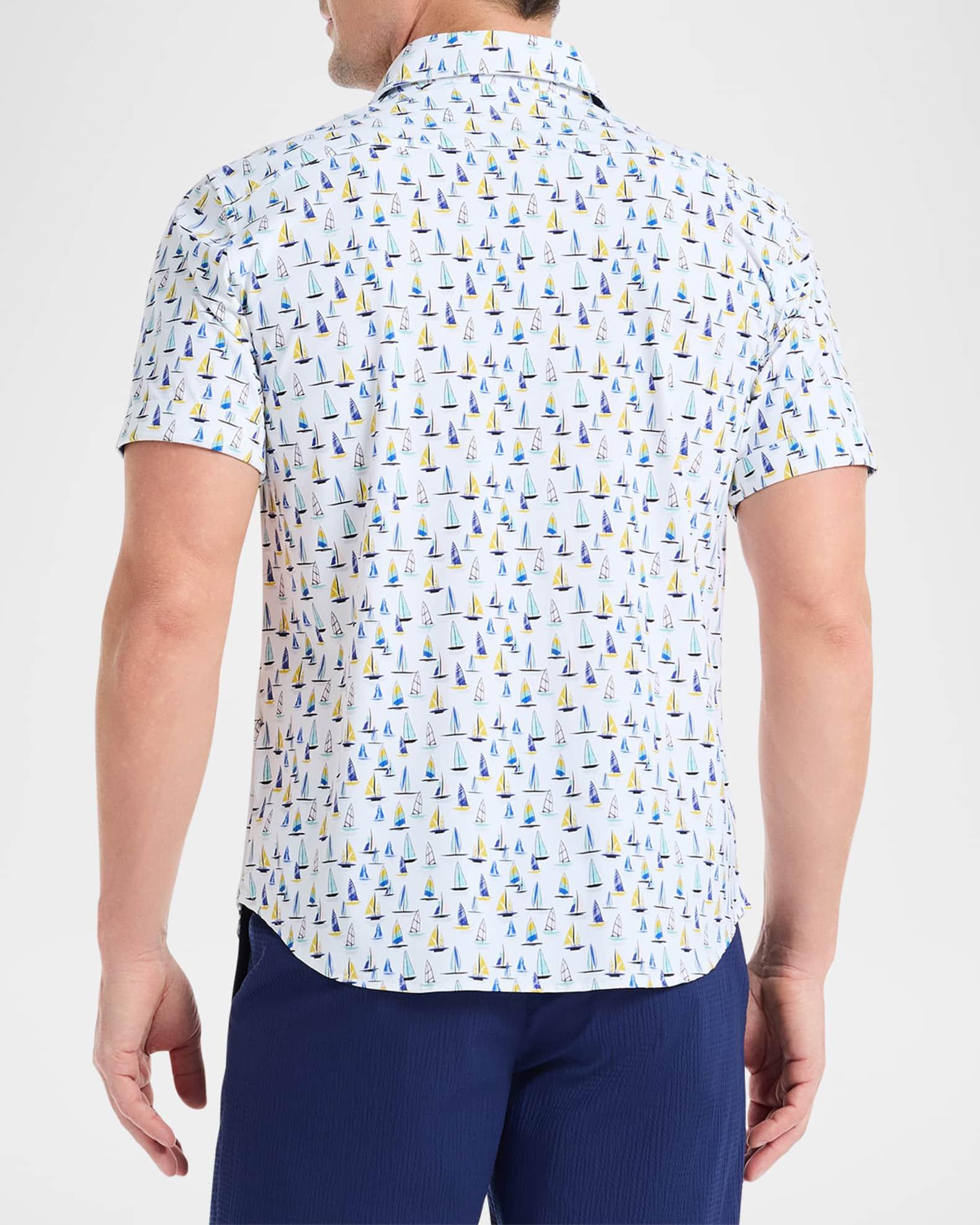 Men's Trans Pacific Stretch Short-Sleeve Shirt Product Image