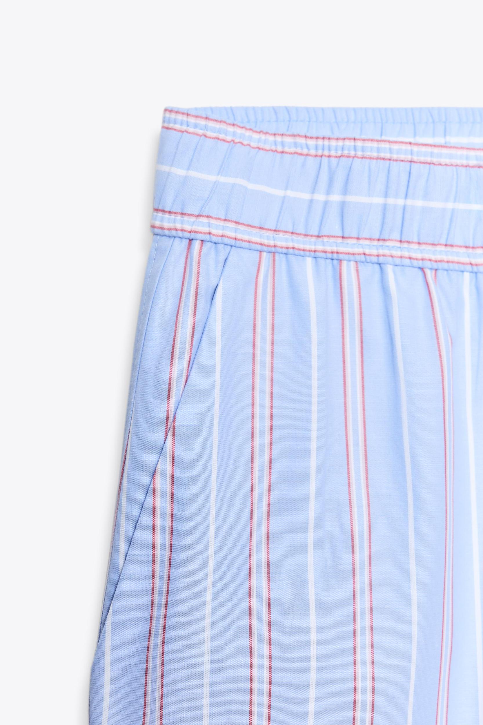 STRIPED POPLIN PANTS Product Image