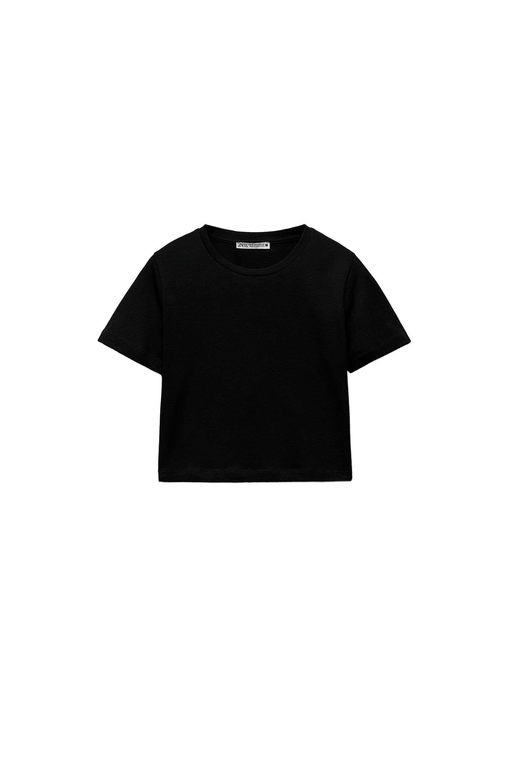 CROPPED STRETCH T-SHIRT Product Image