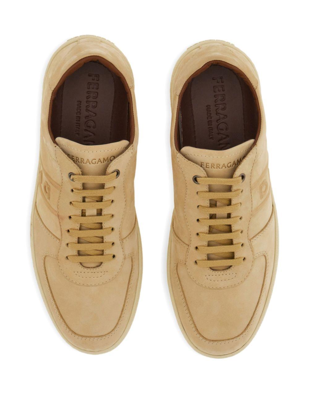 logo leather low-top sneakers Product Image