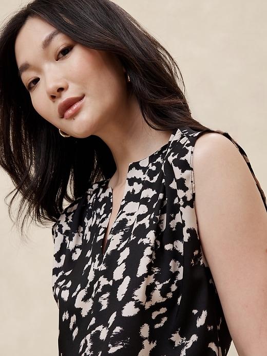 Cap-Sleeve Blouse Product Image