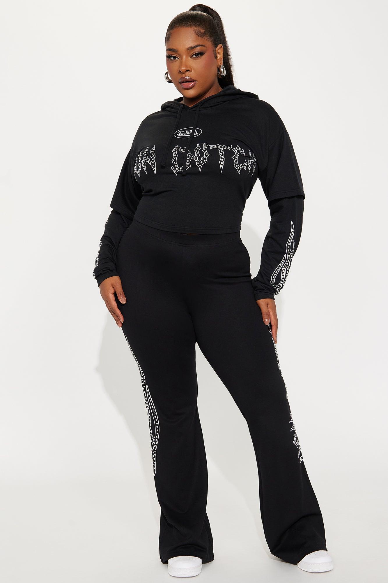 Von Dutch Fire Racer Layered Hoodie - Black Product Image