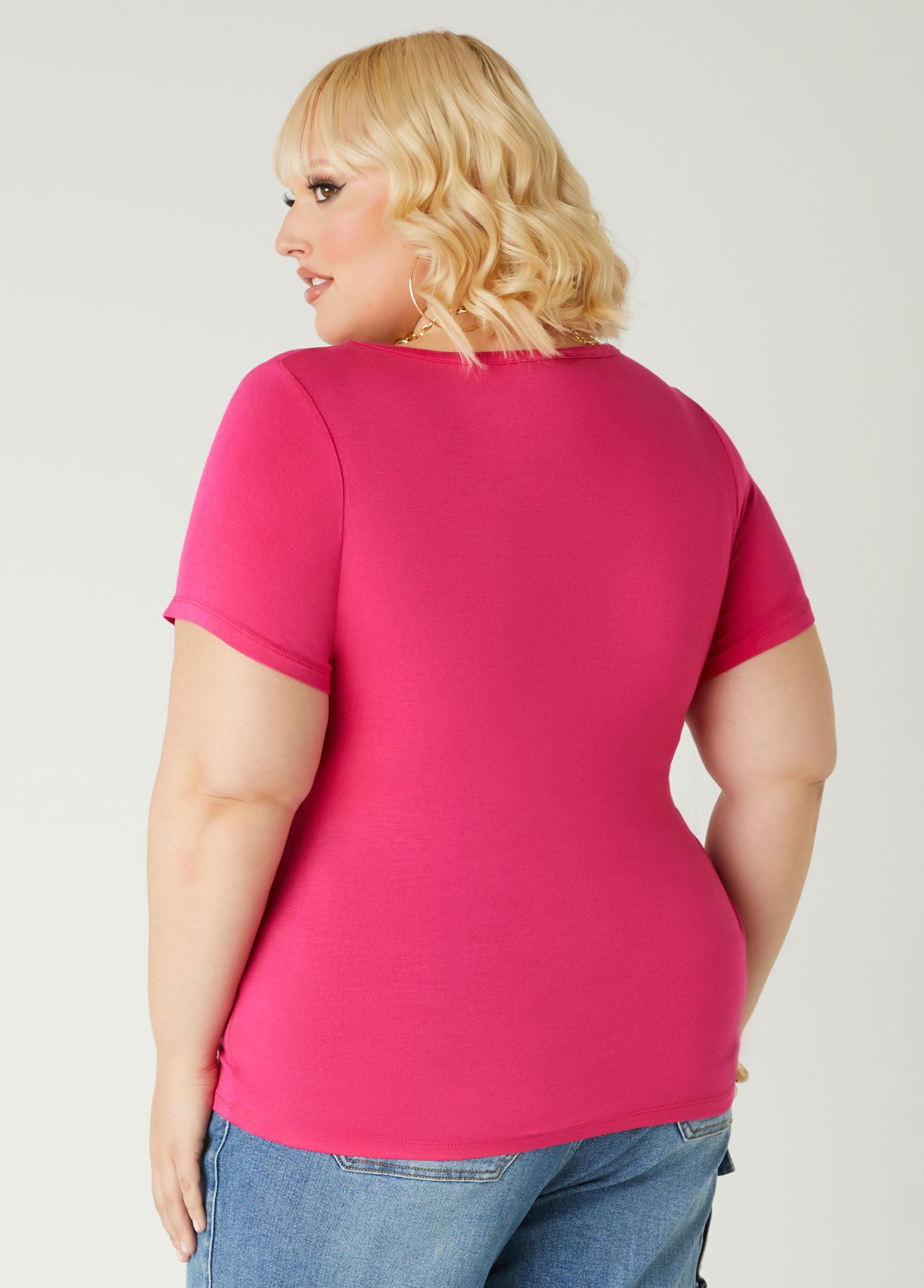 Plus Size On This Day Glittered Graphic Tee Ashley Stewart Product Image