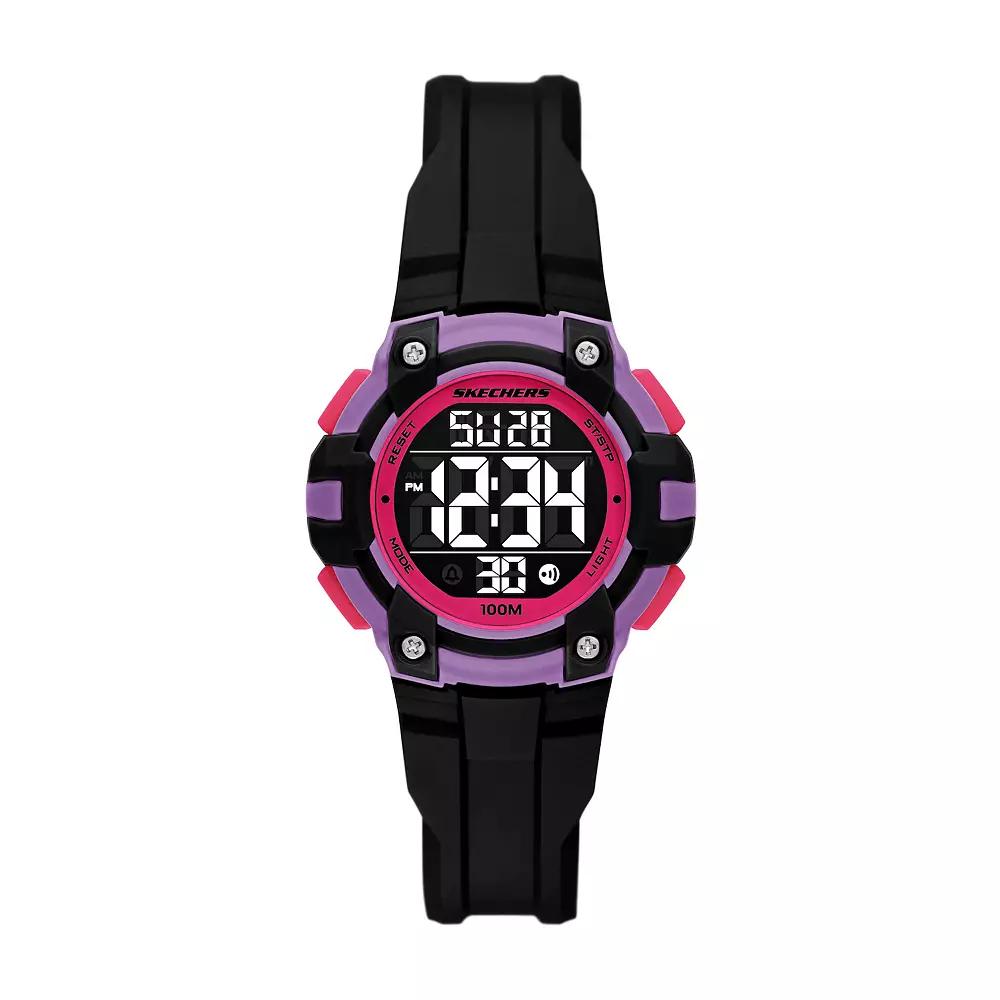 Skechers® Anoka Women's Digital Watch, Size: 37 mm, Black Product Image
