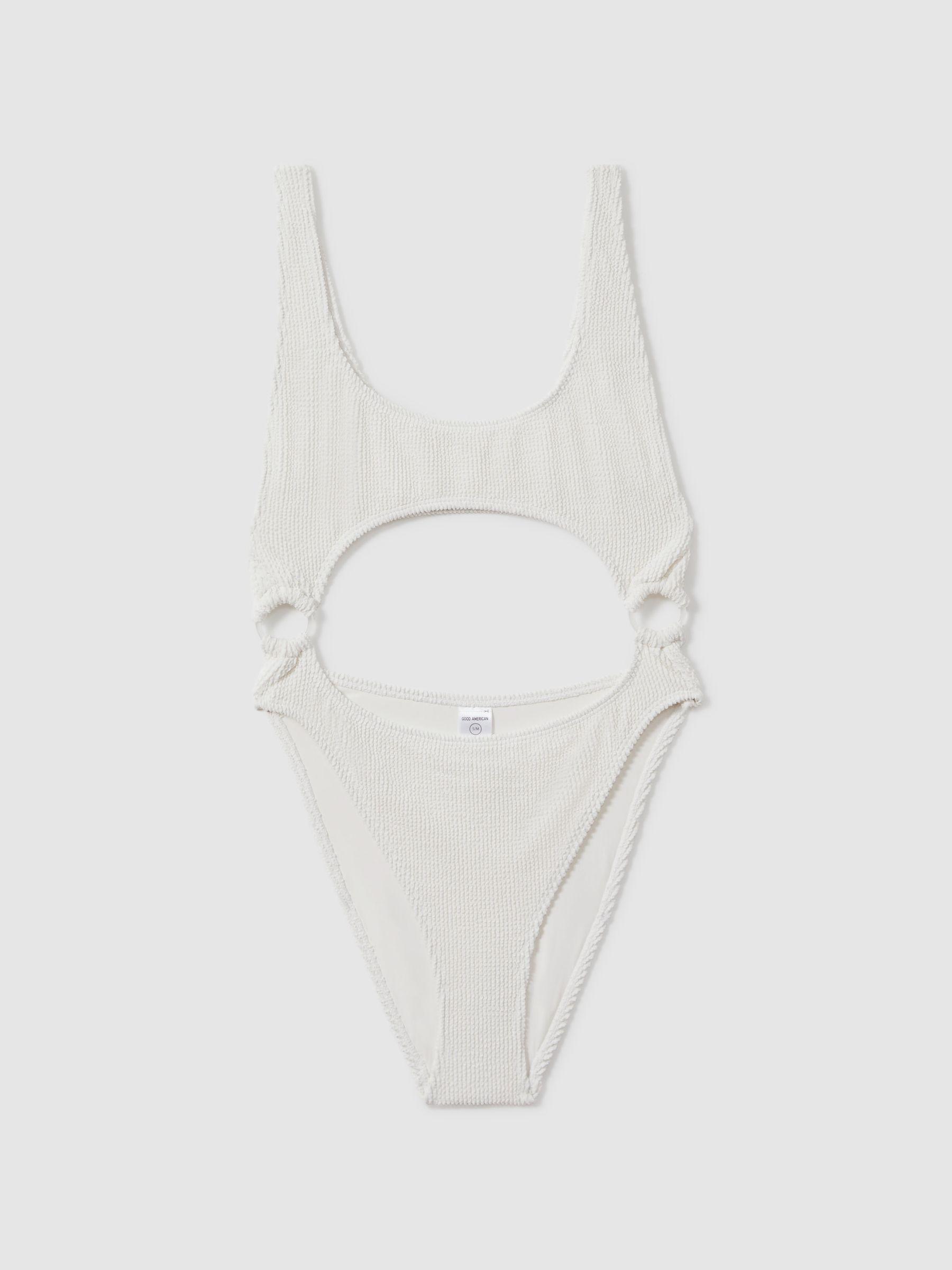 Good American Cut-Out Swimsuit in Cloud White Product Image