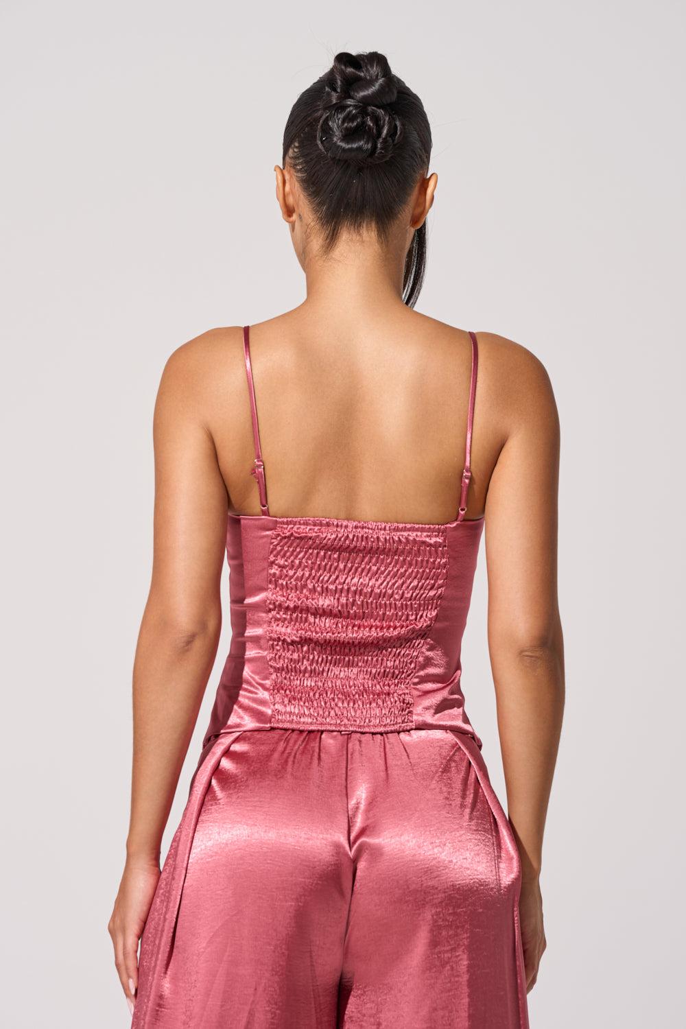 IN FULL BLOOM CORSET IN MAUVE Product Image