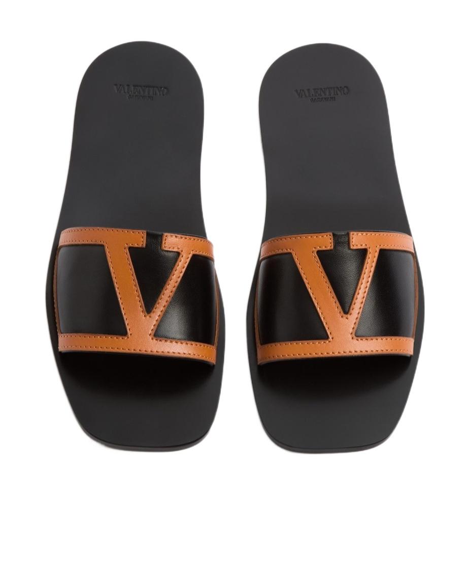 VALENTINO GARAVANI Viva Superstar Slide Sandal In Nappa Leather In Black Product Image