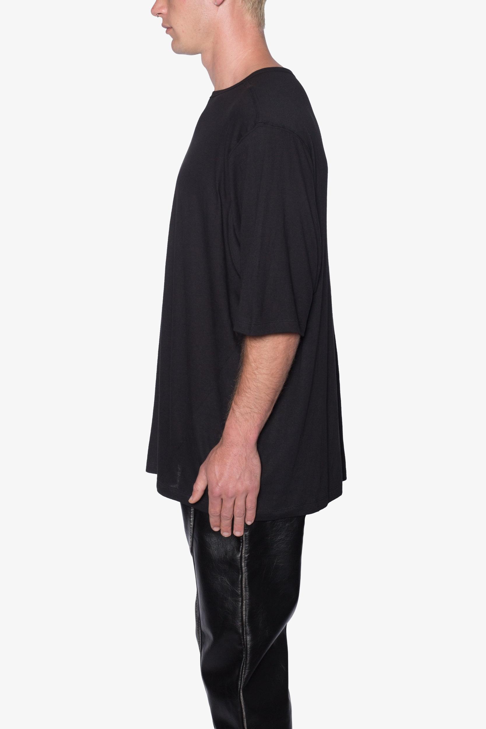 Sheer Gauze Tee - Black Product Image