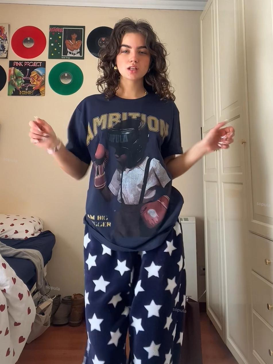 Sopula Boxer Follow Your Dream Retro Make Vintage Graphics Cotton T-Shirt Product Image