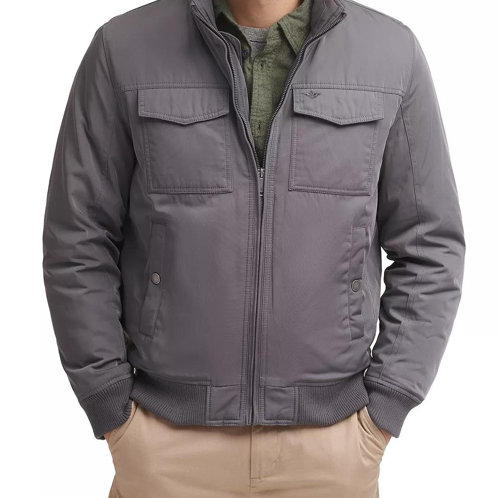Men's Dockers® 2-Pocket Bomber Jacket, Size: XL, Gray Product Image