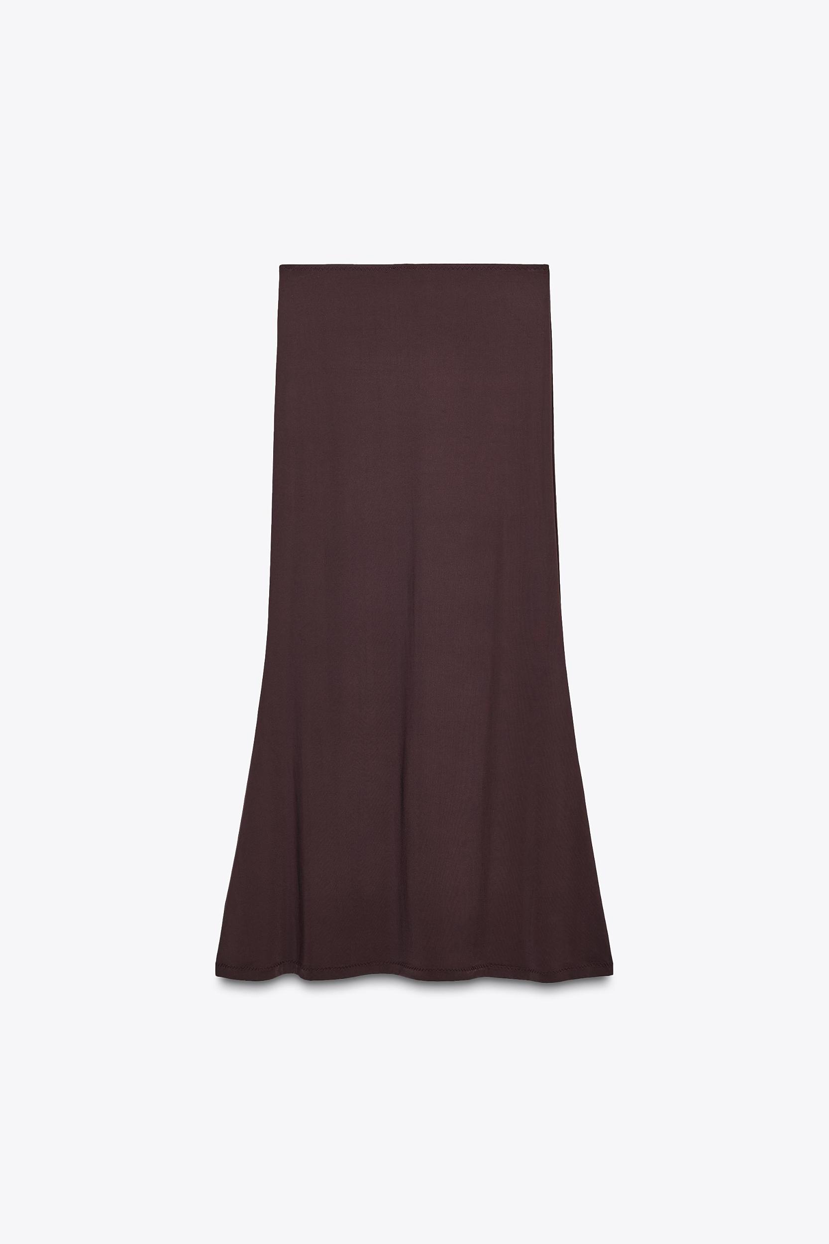 LONG POLYAMIDE SKIRT Product Image