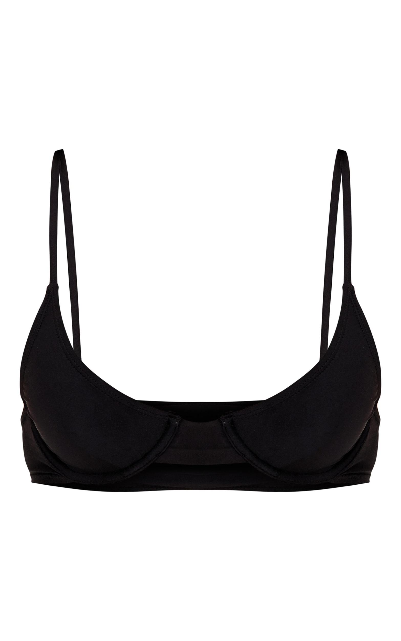Black Underwired Mix & Match Bikini Top Product Image