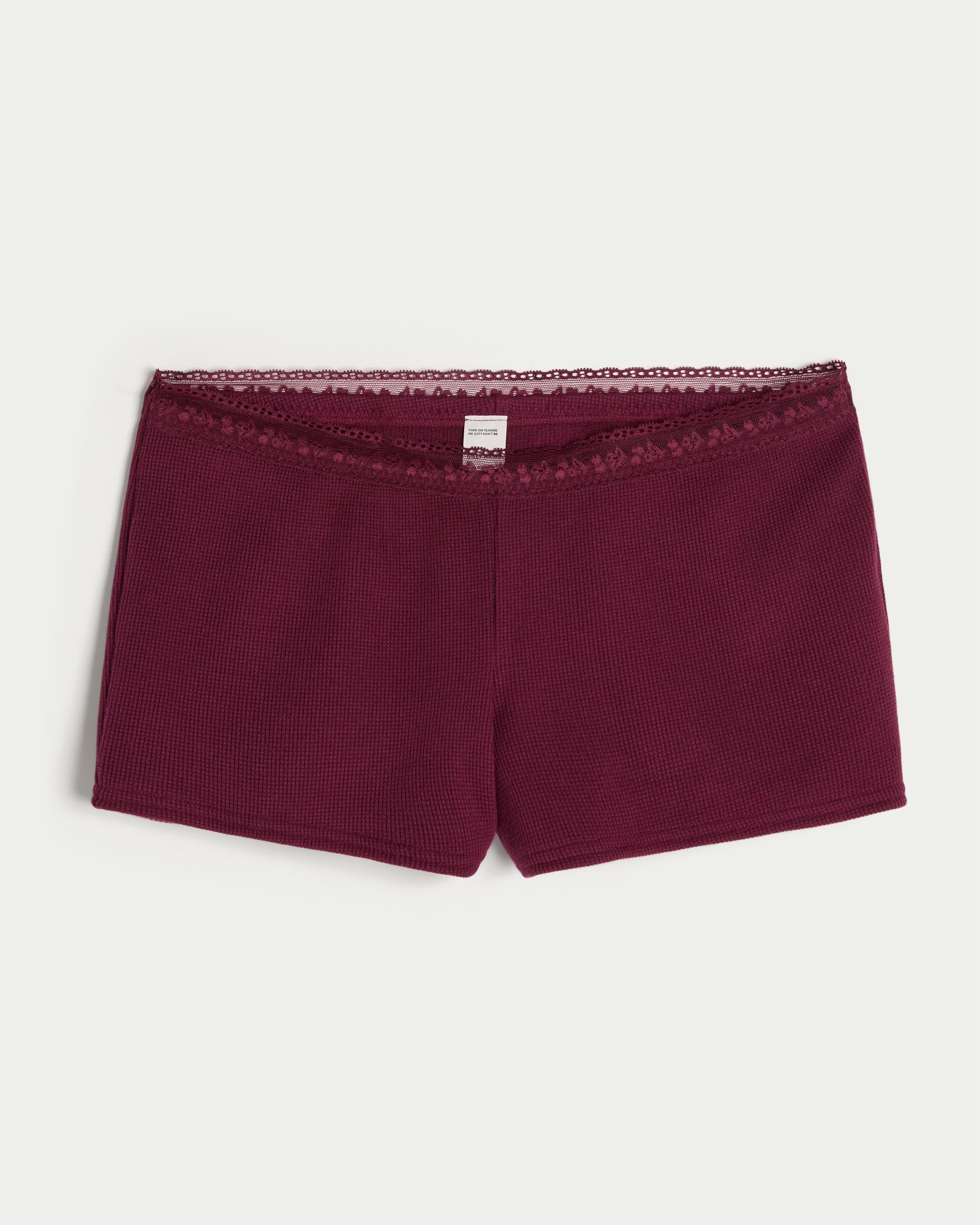 Gilly Hicks Waffle Lace Shortie Shorts Product Image