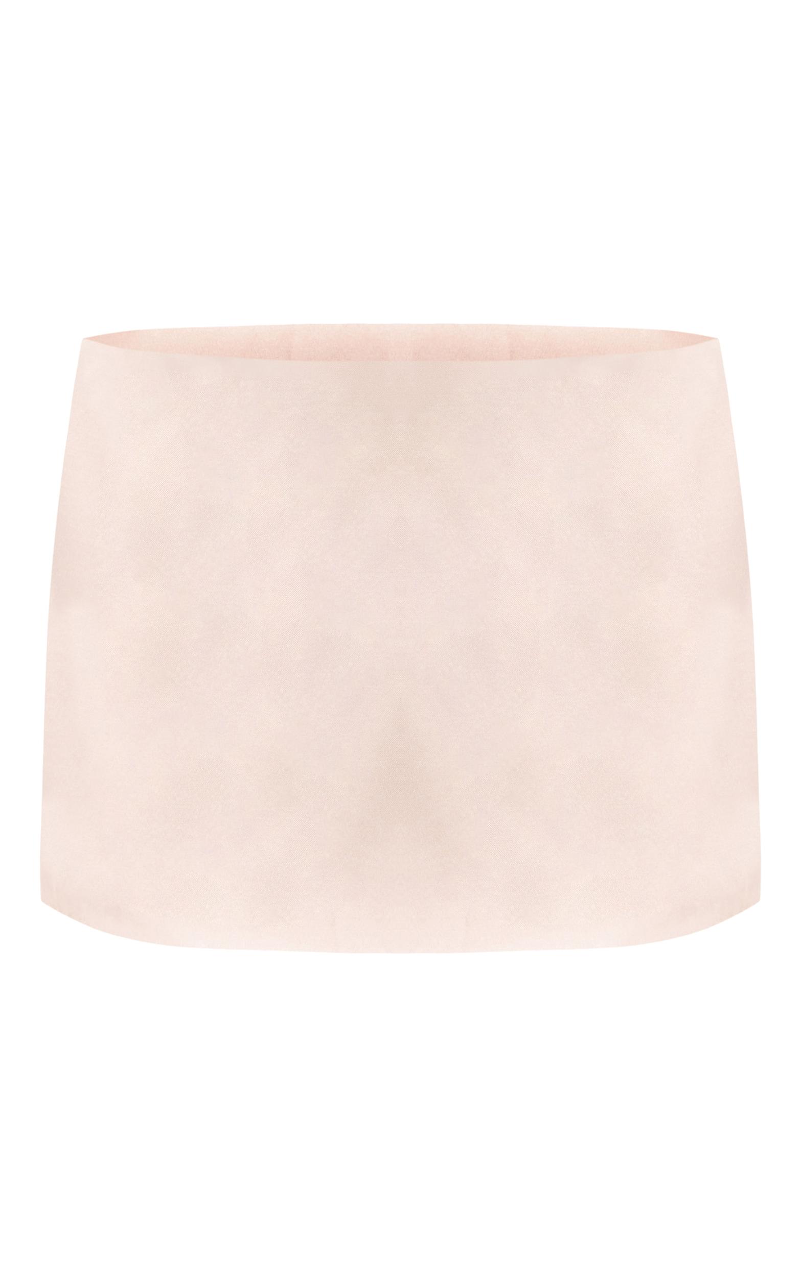Plus Sand Woven A Line Mini Skirt Product Image