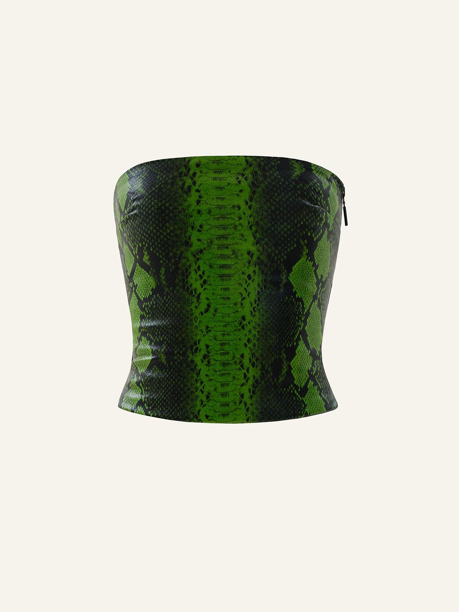 Killa pants in Green Python Product Image