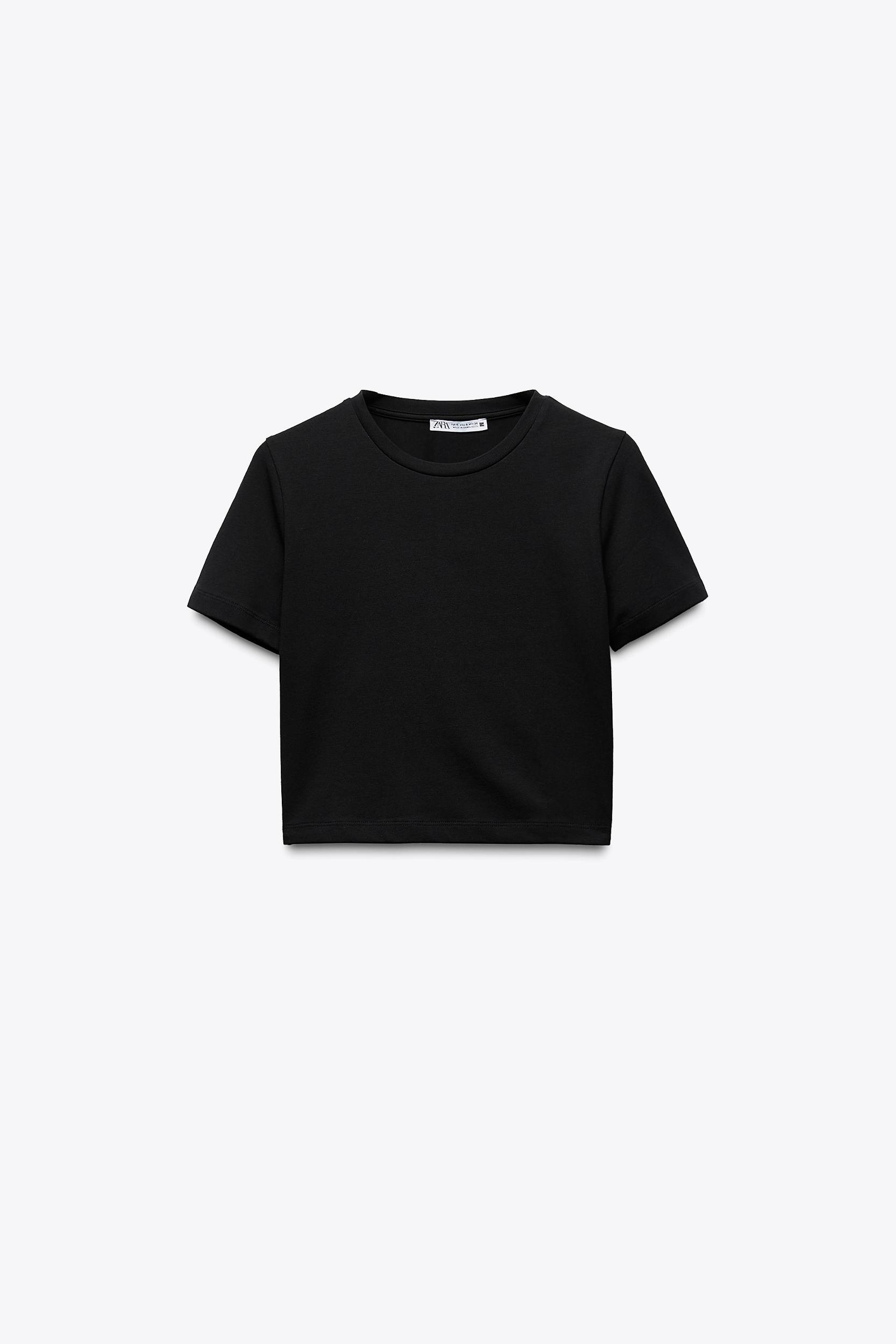 CROPPED STRETCH T-SHIRT Product Image
