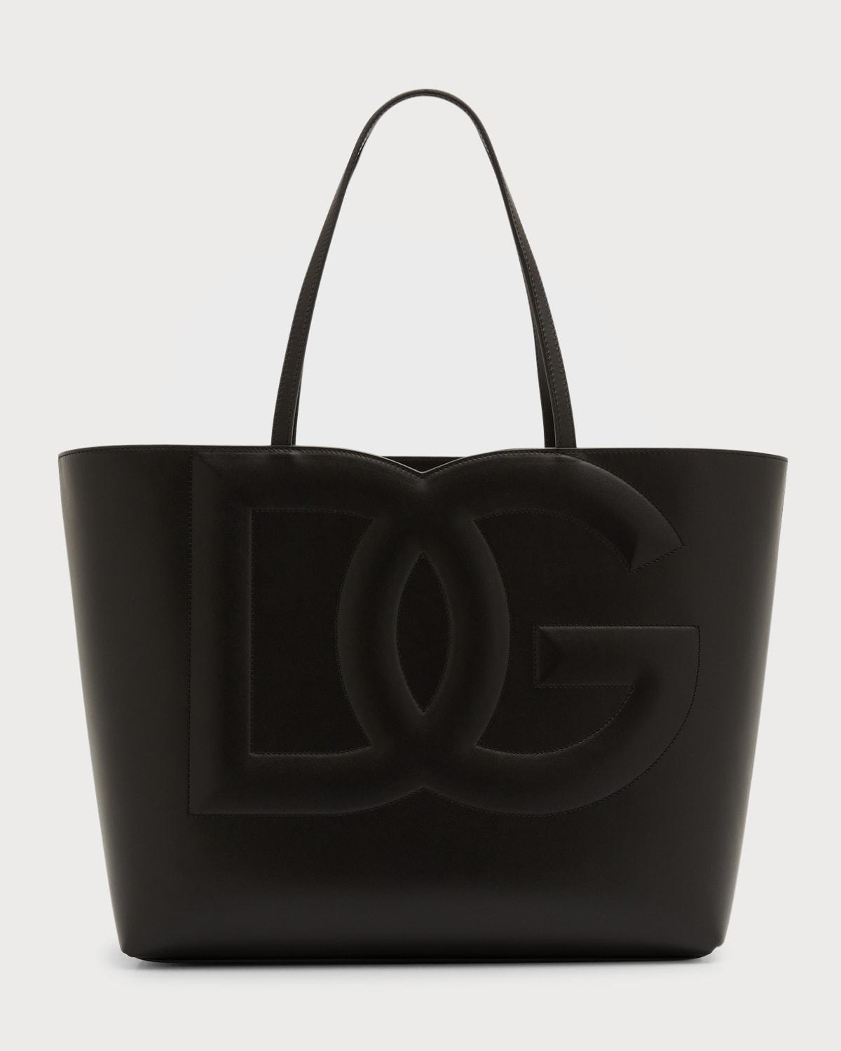DG Logo Leather Tote Bag Product Image