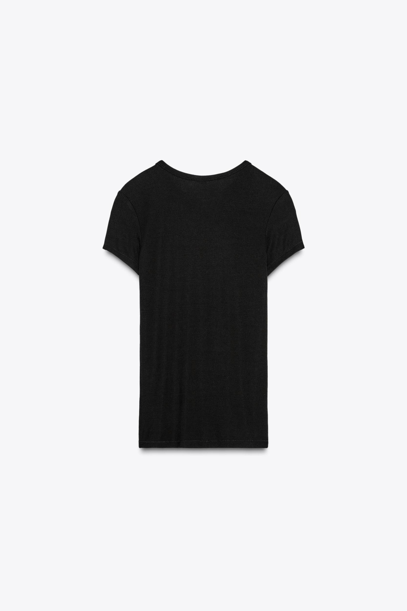 SHORT SLEEVE VISCOSE T-SHIRT Product Image
