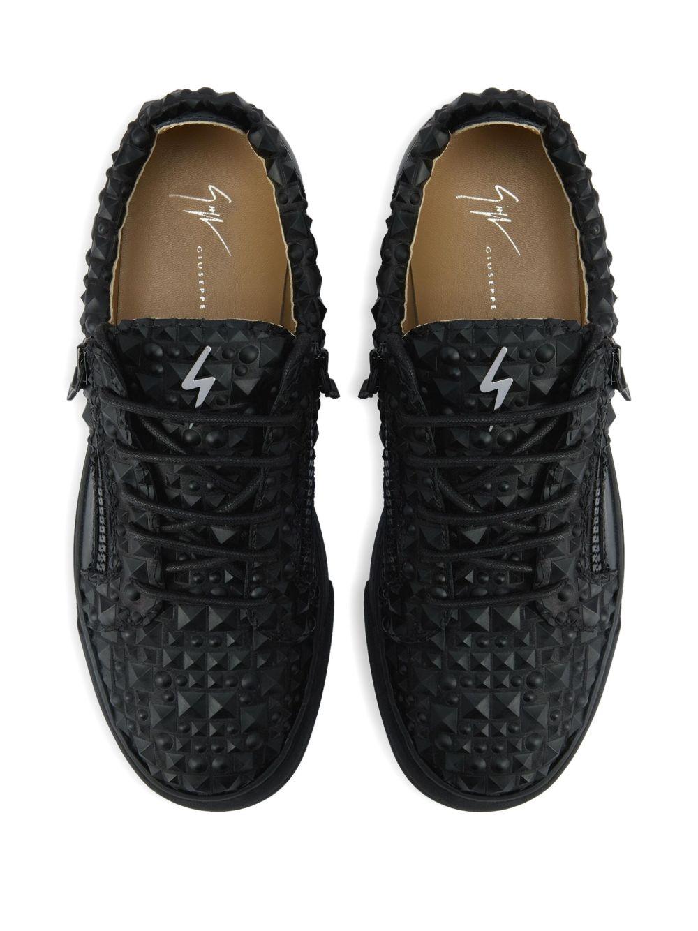The Manhattan stud-embellished sneakers Product Image