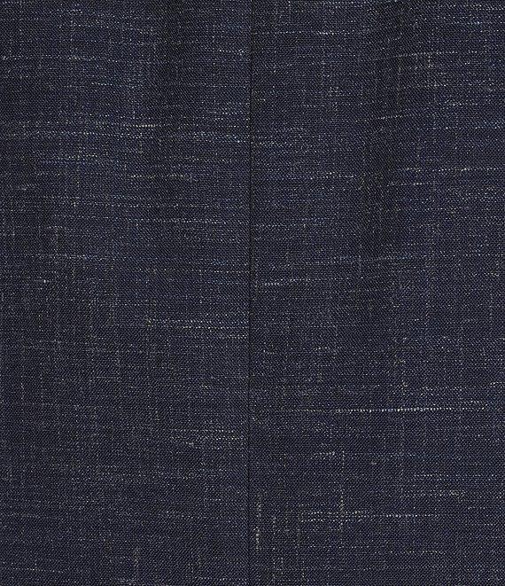 Hickey Freeman Classic Fit Flat Front Solid Pattern 2-Piece Wool Blend Suit Product Image