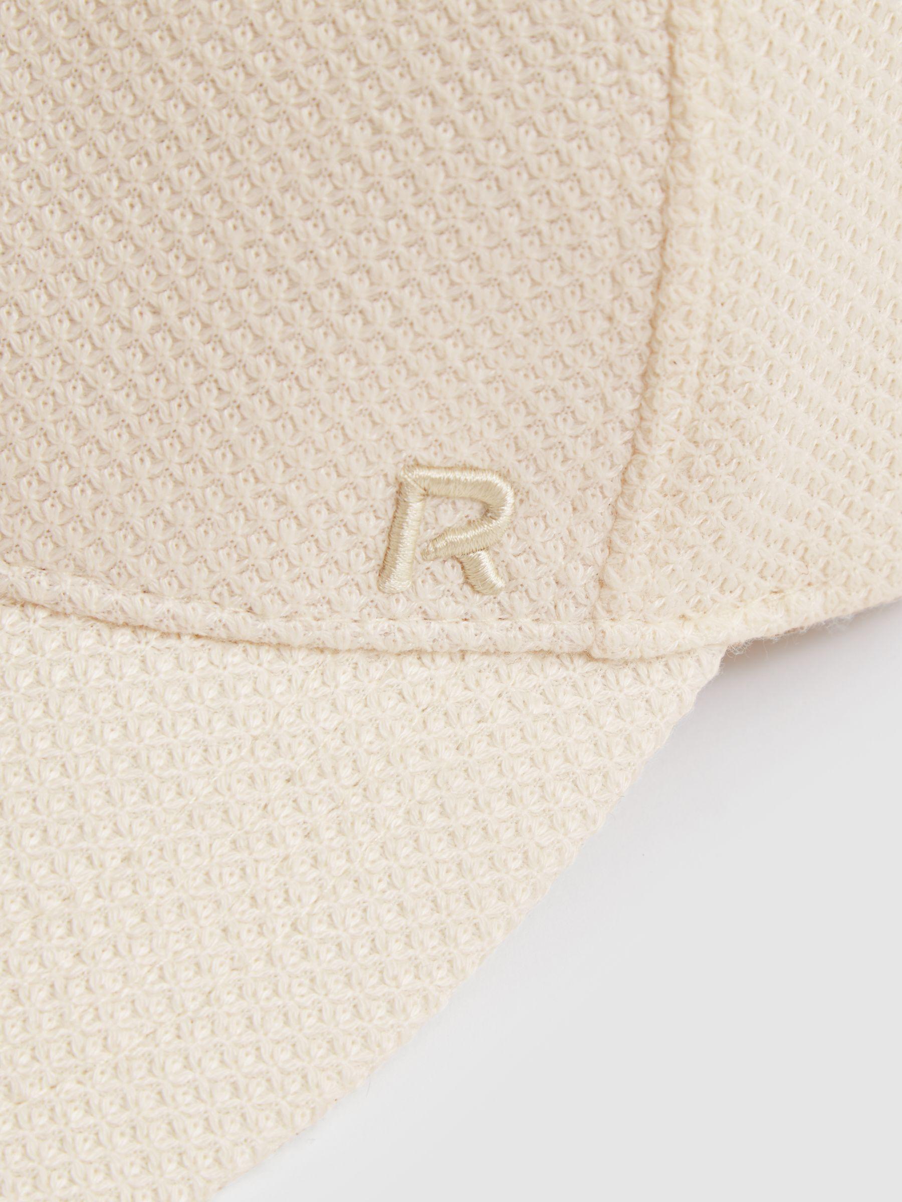 Waffle-Knit Baseball Cap in Neutral Product Image