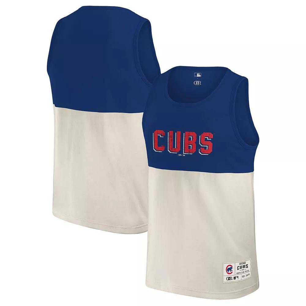 Men's Darius Rucker Collection by Fanatics Navy Cleveland Guardians Colorblock Tank Top,  Product Image