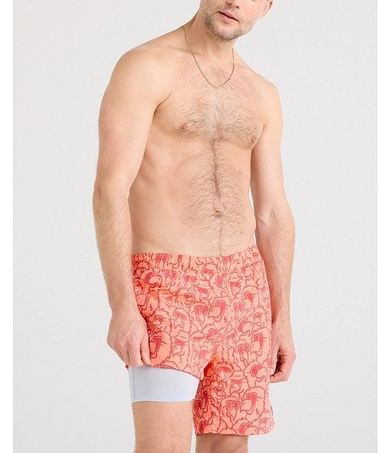 SAXX Go Coastal 2N1 Parrot Party 7#double; Inseam Volley Swim Shorts Product Image