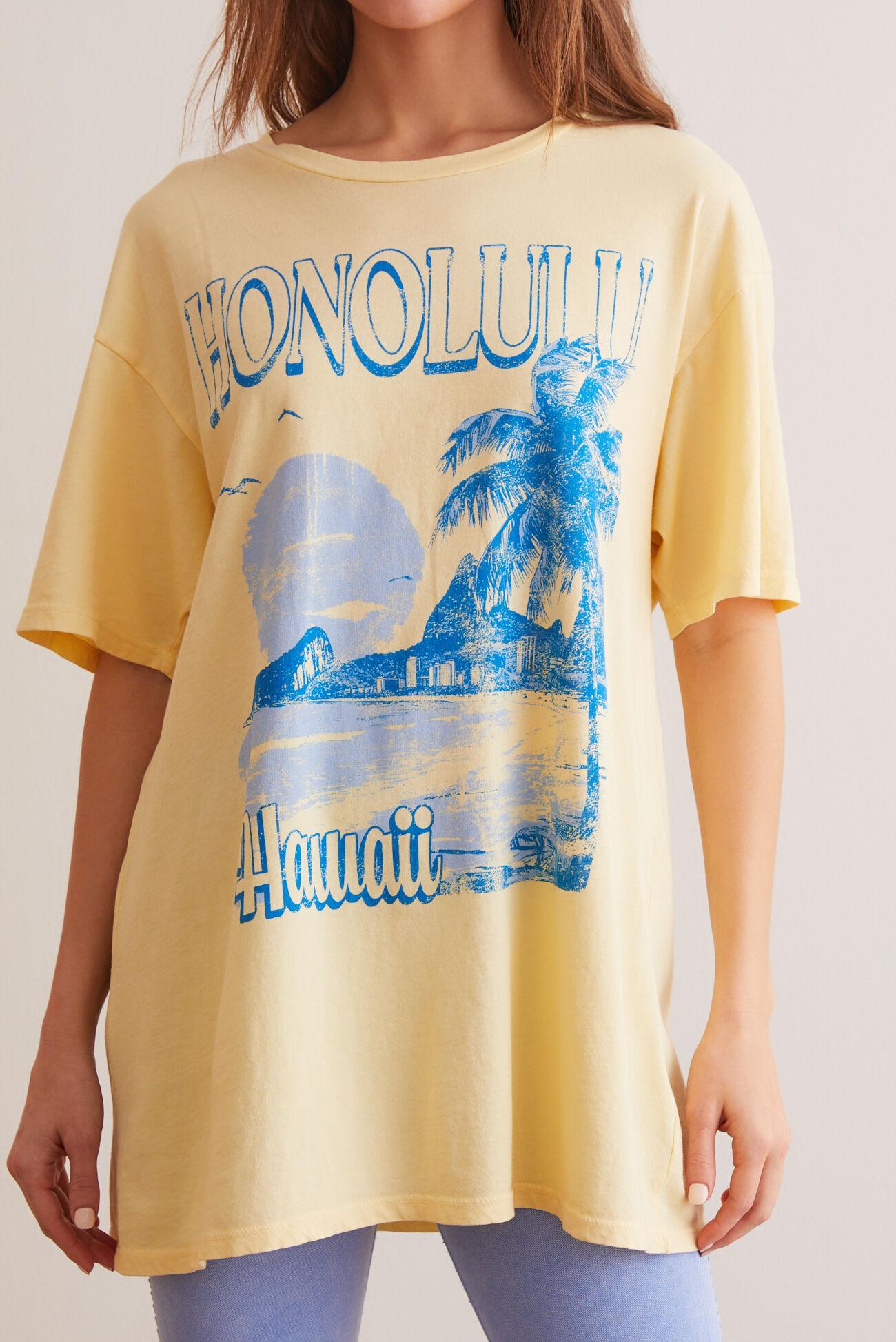 Honolulu Oversized Graphic Tee Product Image
