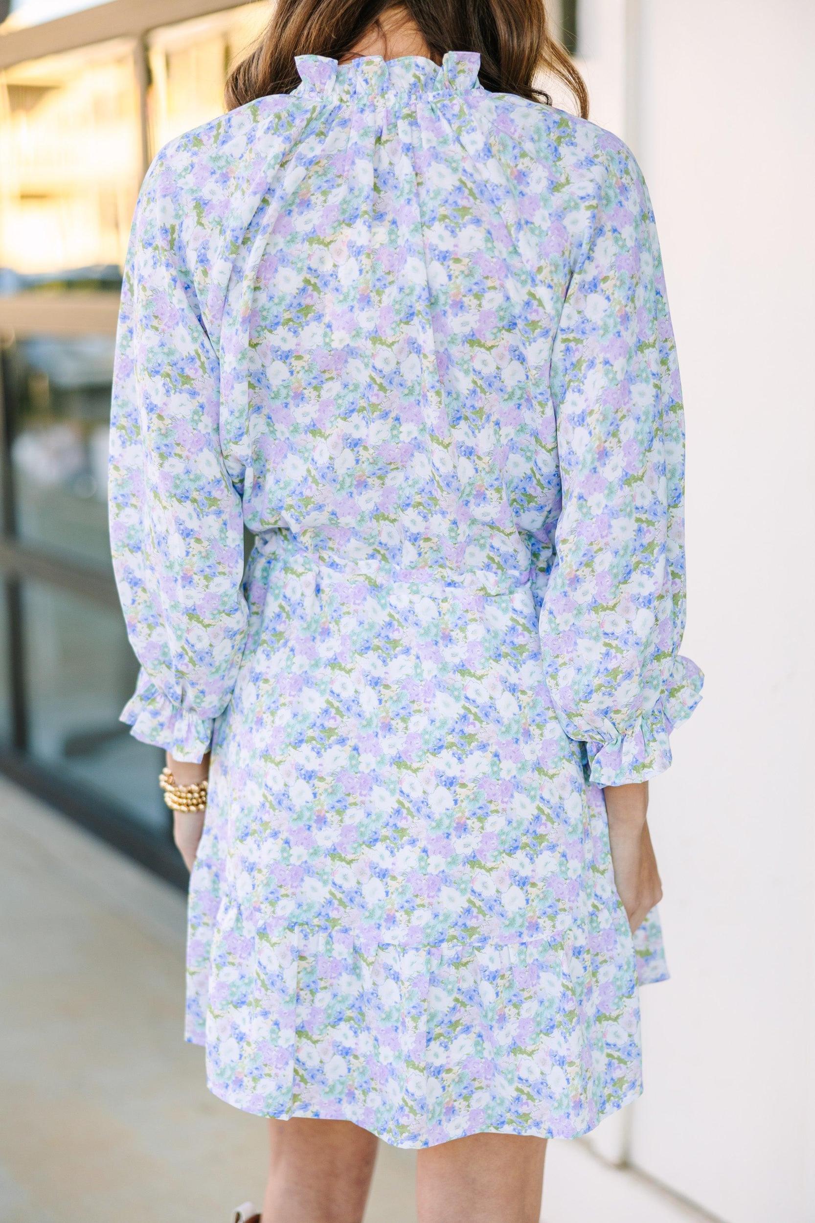 Better Get Going Blue Floral Dress Female Product Image