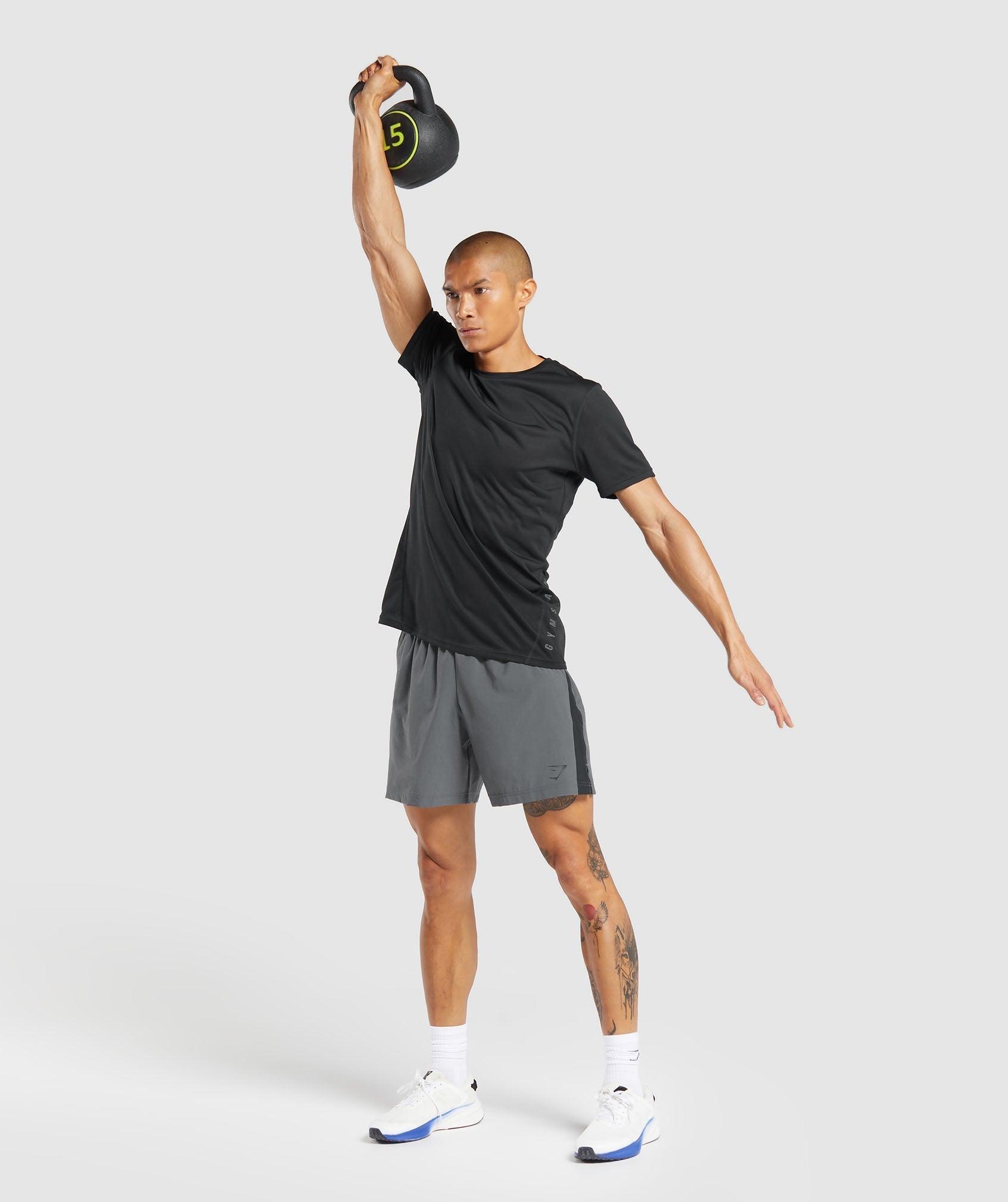 Gymshark Sport  7" Shorts - Dark Grey/Black Male Product Image