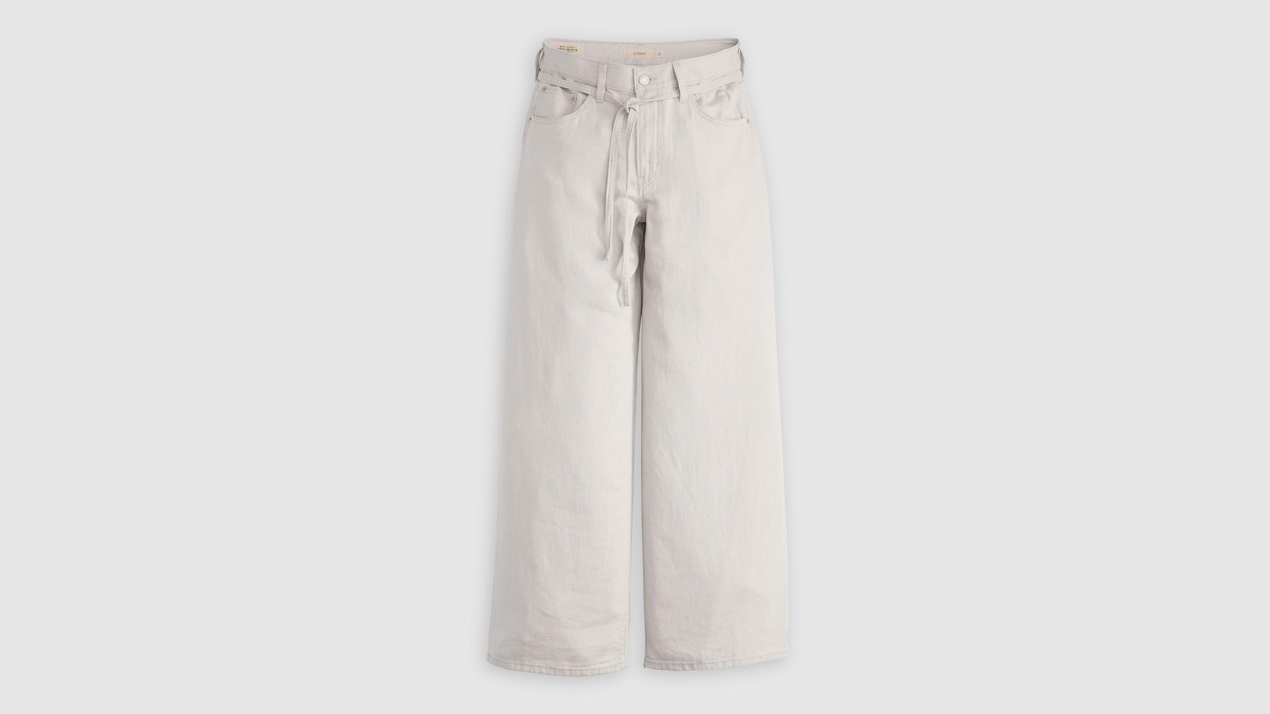 XL Baggy Straight Linen Blend Women's Pants Product Image