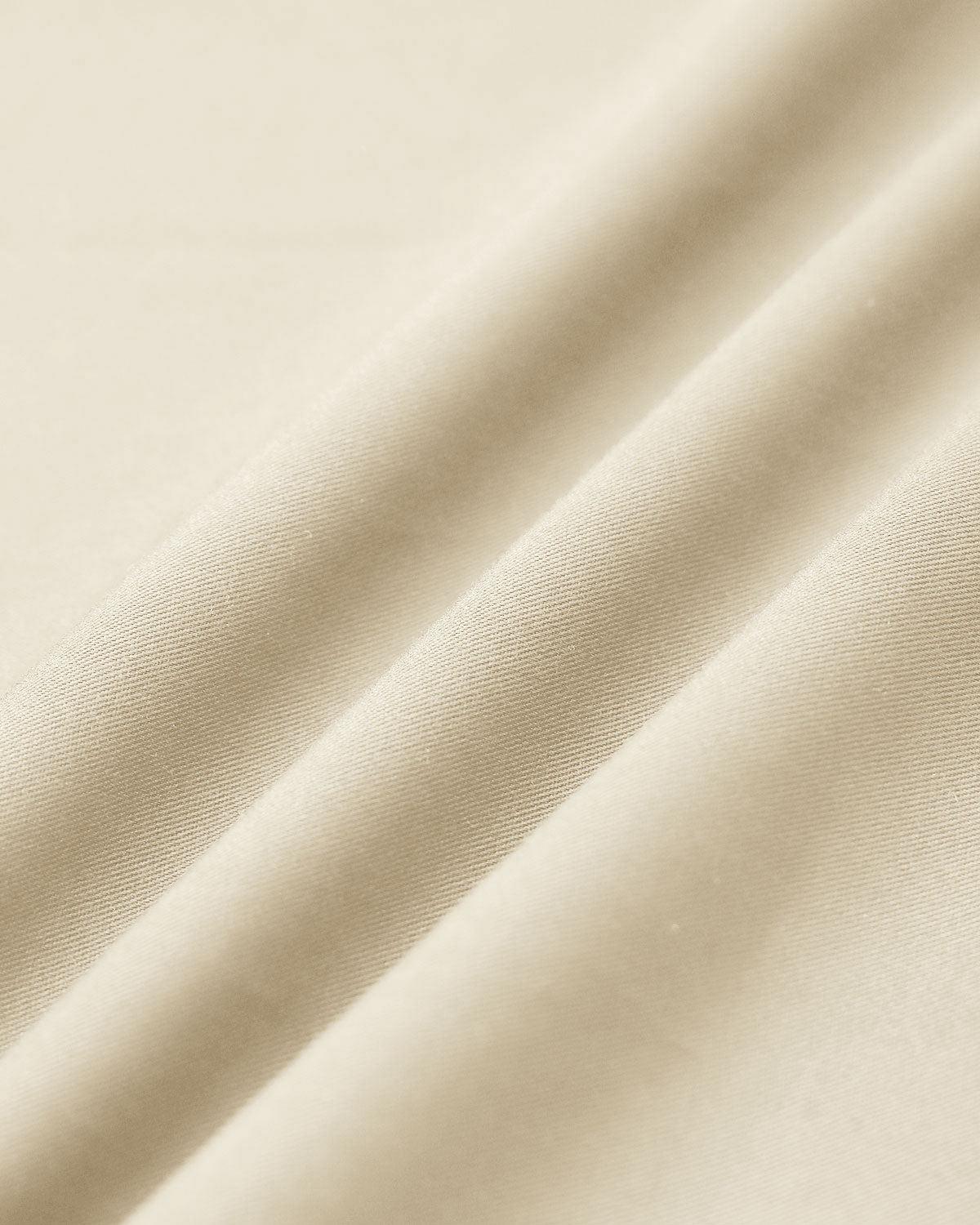 Beige Puffed Sleeve Button Midi Dress Product Image