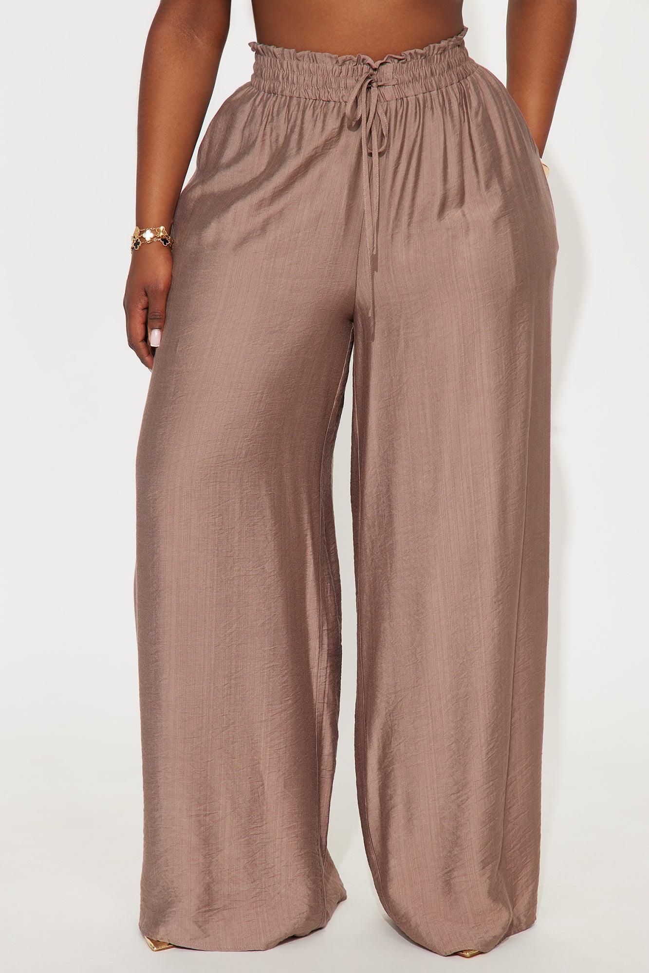 Meet At Sunset Wide Leg Pant - Mocha Product Image