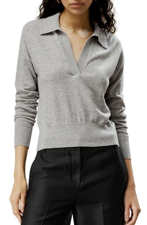 Lilysilk Women's V Neck Cashmere Polo Sweater Product Image