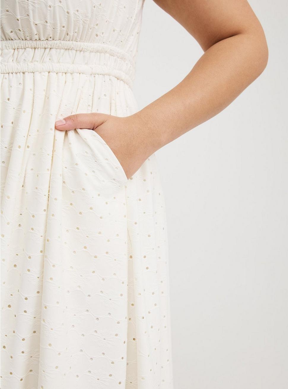 Mini Knit Eyelet Dress Product Image