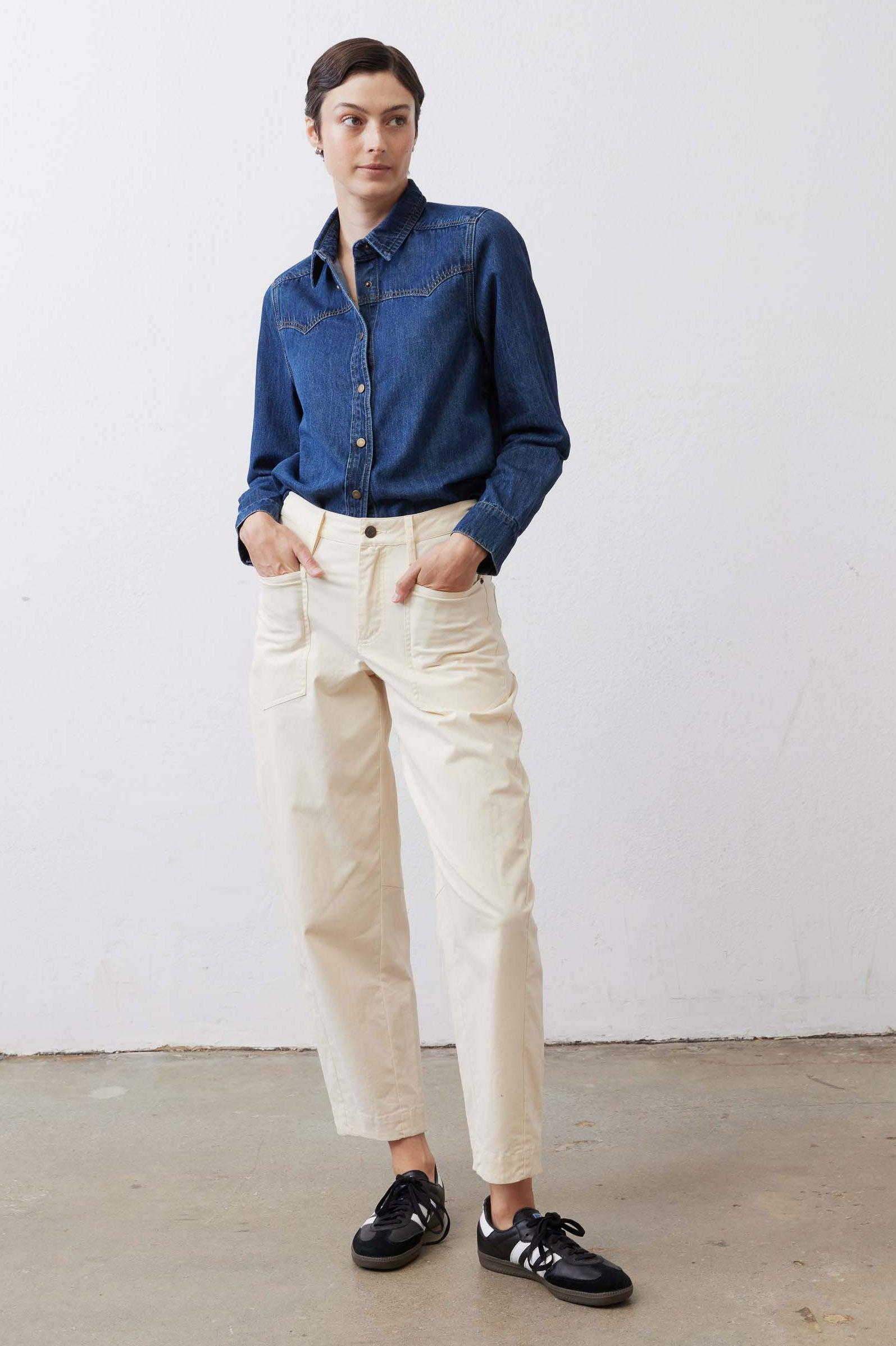 The Slouchy Soft Twill Pants Product Image