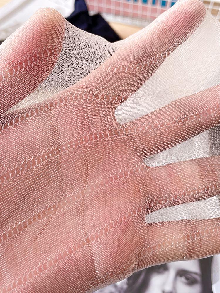 Plain Sheer Socks / Set Product Image
