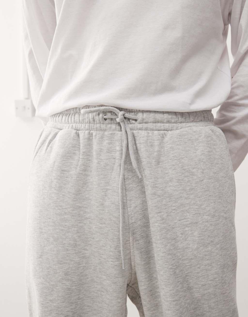 Weekday oversized sweatpants in gray Product Image