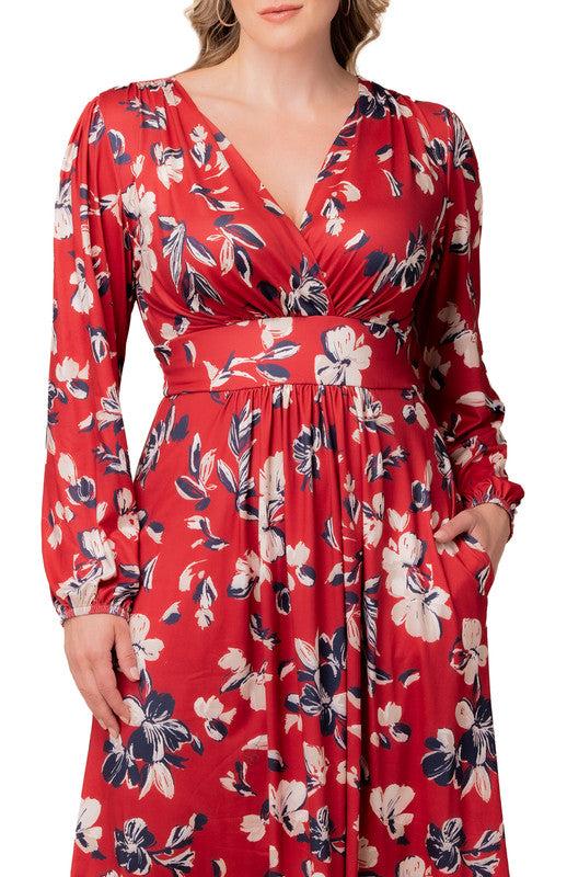 Diana Long Sleeve Midi Dress - Plus Product Image