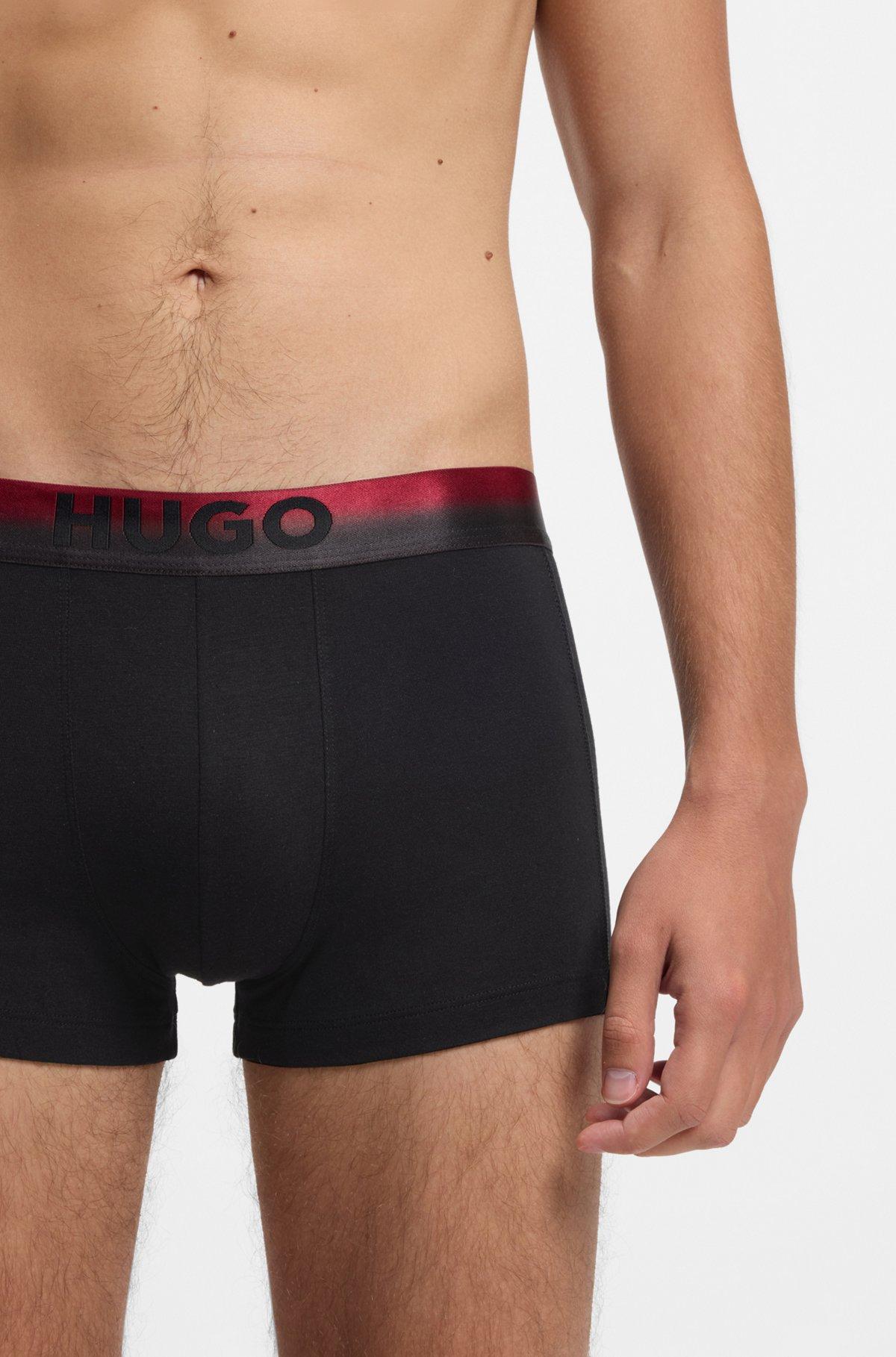 Three-pack of degradé-waistband trunks Product Image