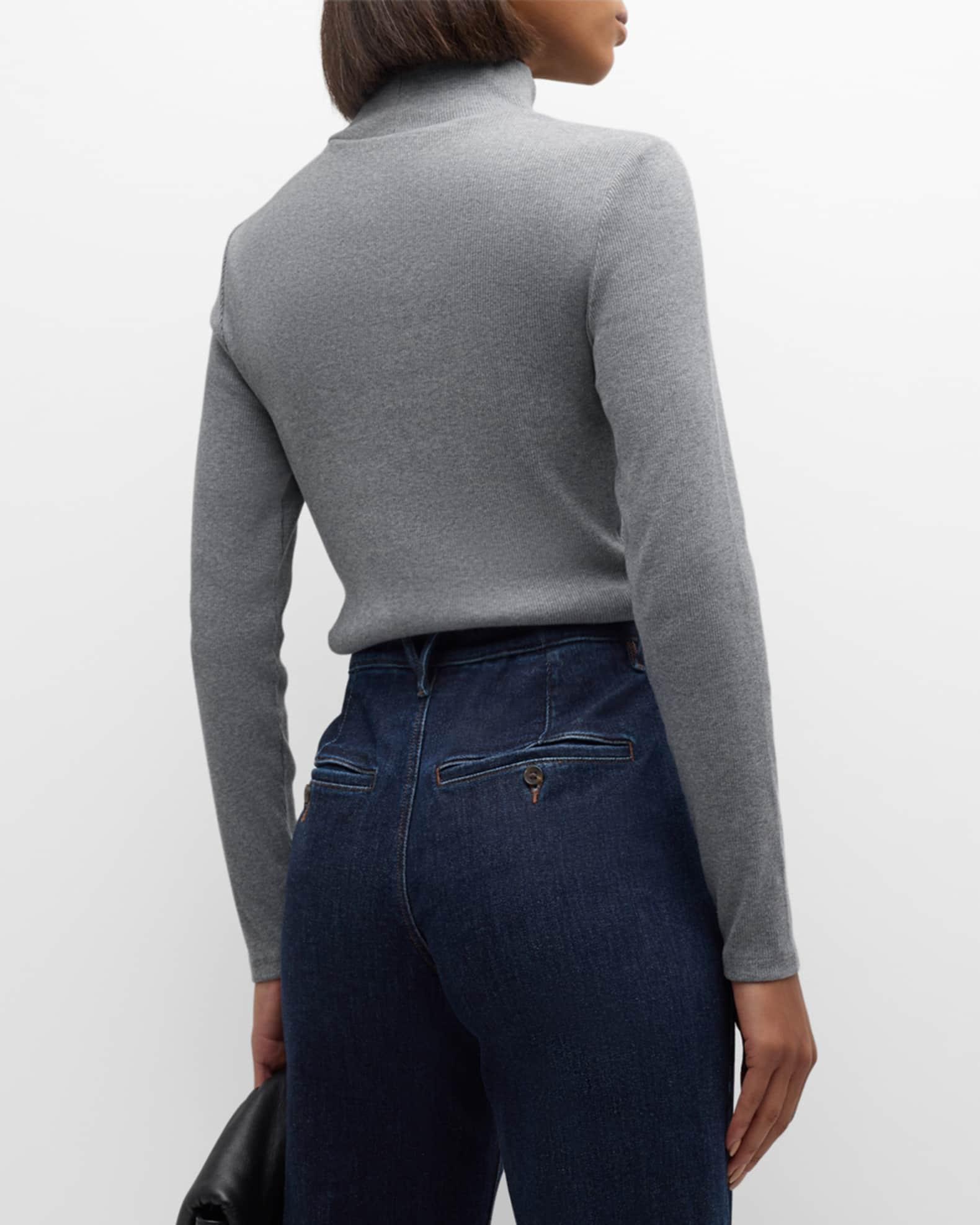Nate Buttoned Mock-Neck Top Product Image