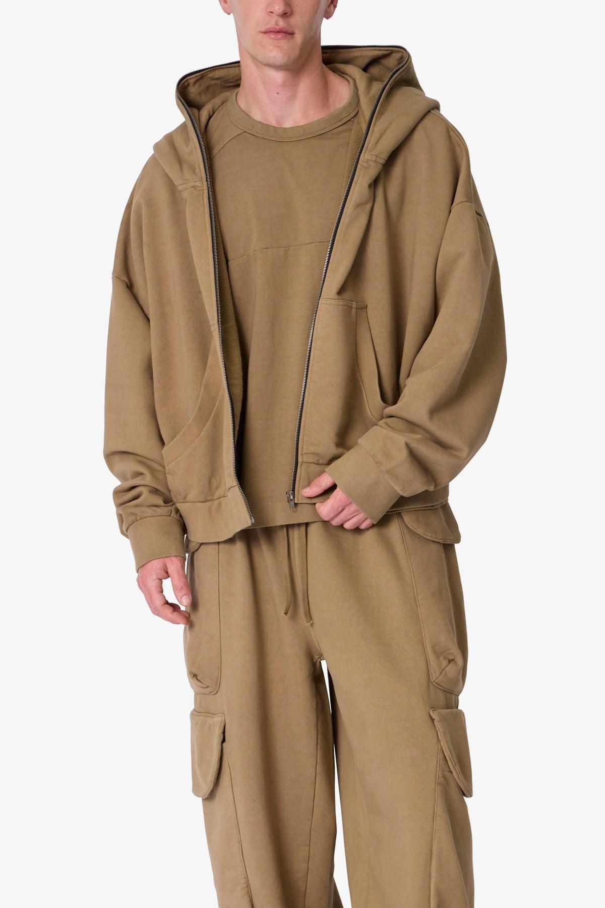 Full Zip Hoodie - Washed Earth Product Image