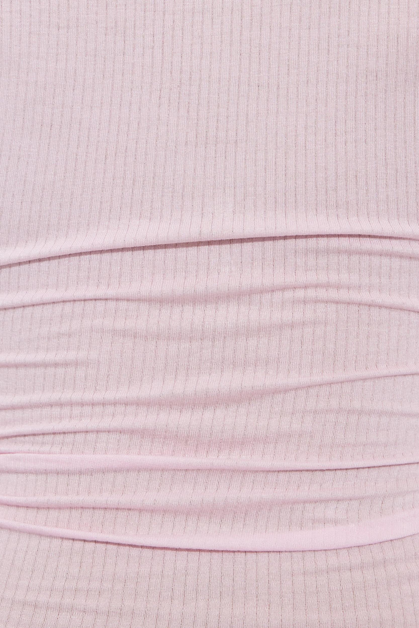 Sheer Ribbed Slouchy Pants Product Image