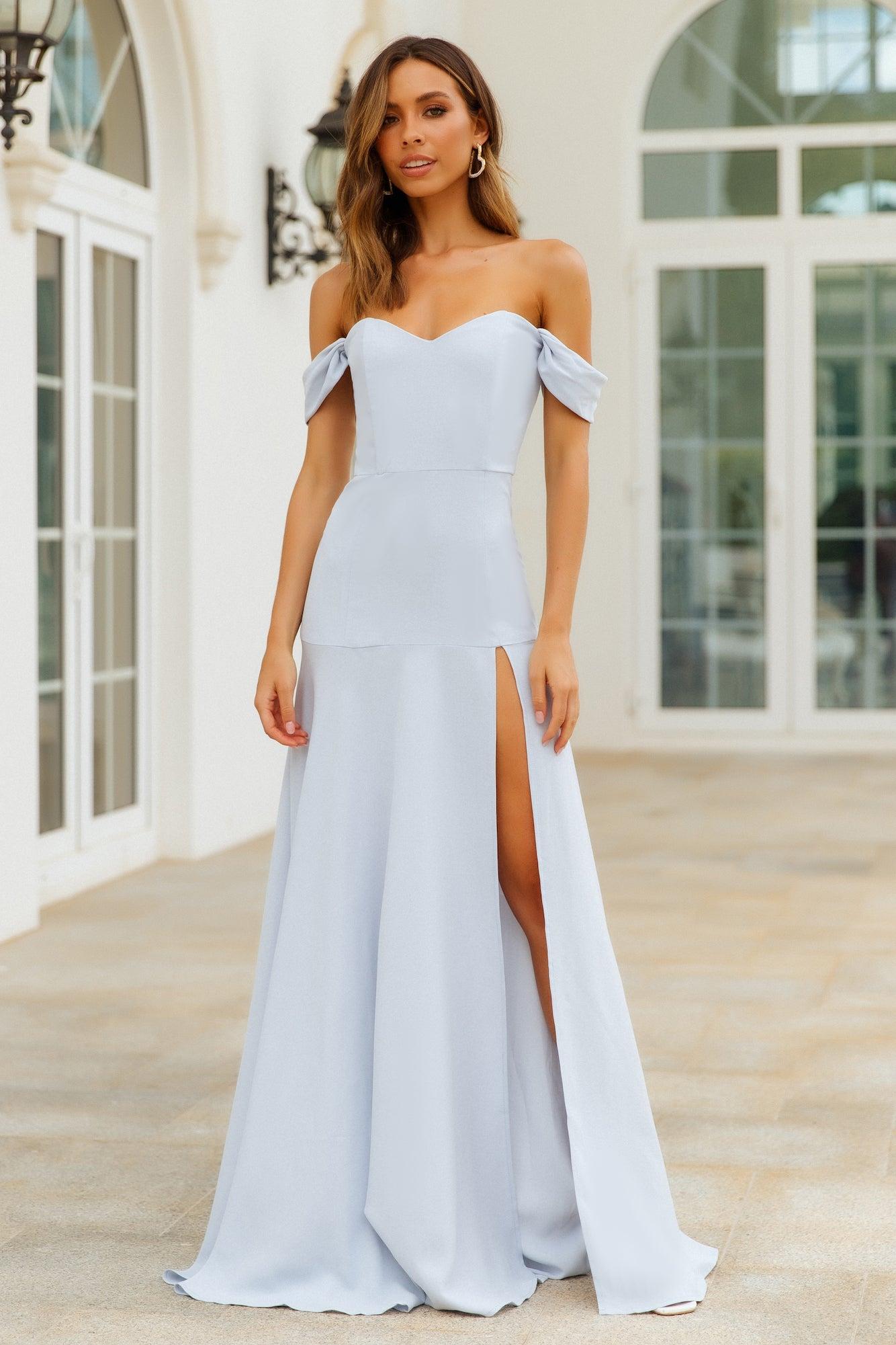 Dear Emilia Blushing Cinderella Maxi Dress Blue Product Image