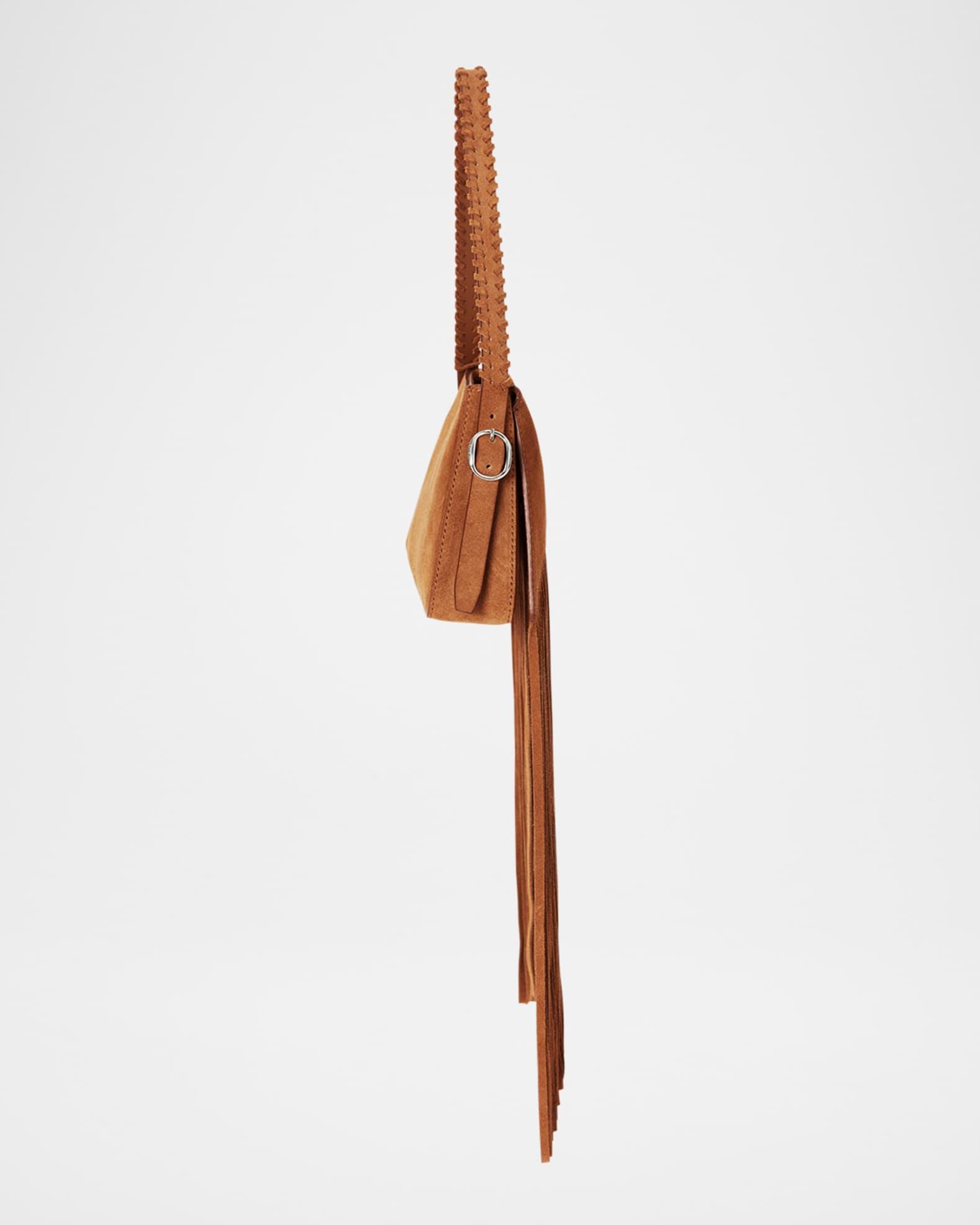 Belt Fringe Suede Shoulder Bag Product Image