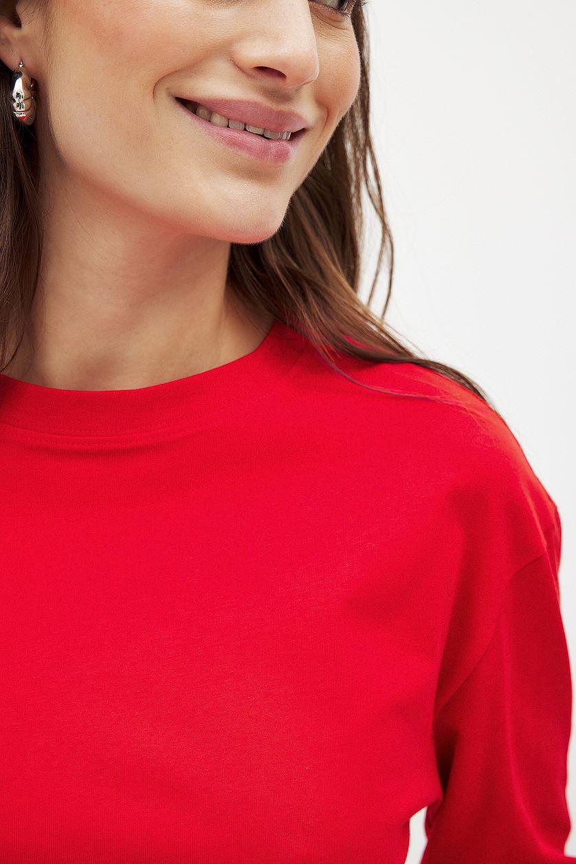 Oversized Long Sleeved Top Green Product Image