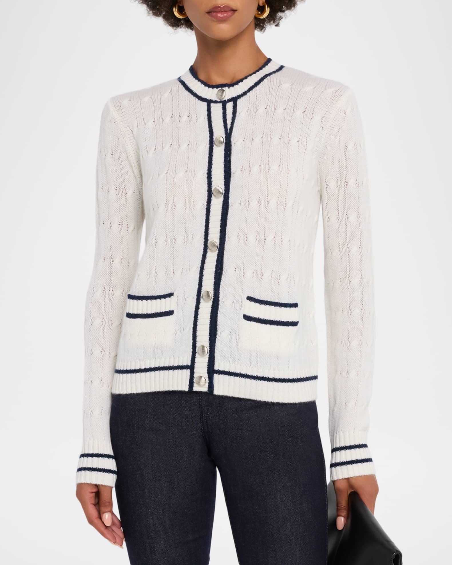 Cashmere Cable-Knit Pocket Cardigan Product Image